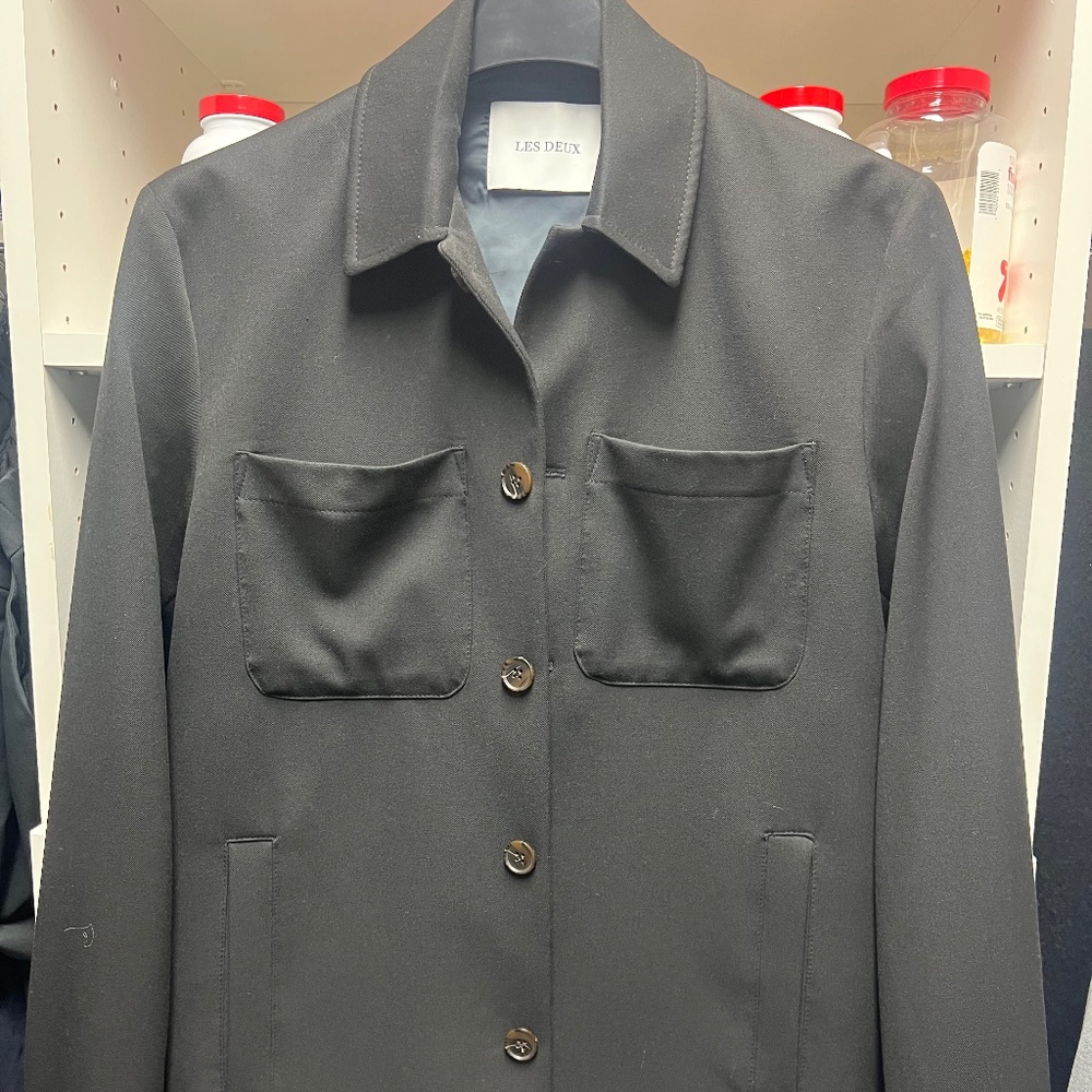 Les Deux Marseille Hybrid Jacket in Black